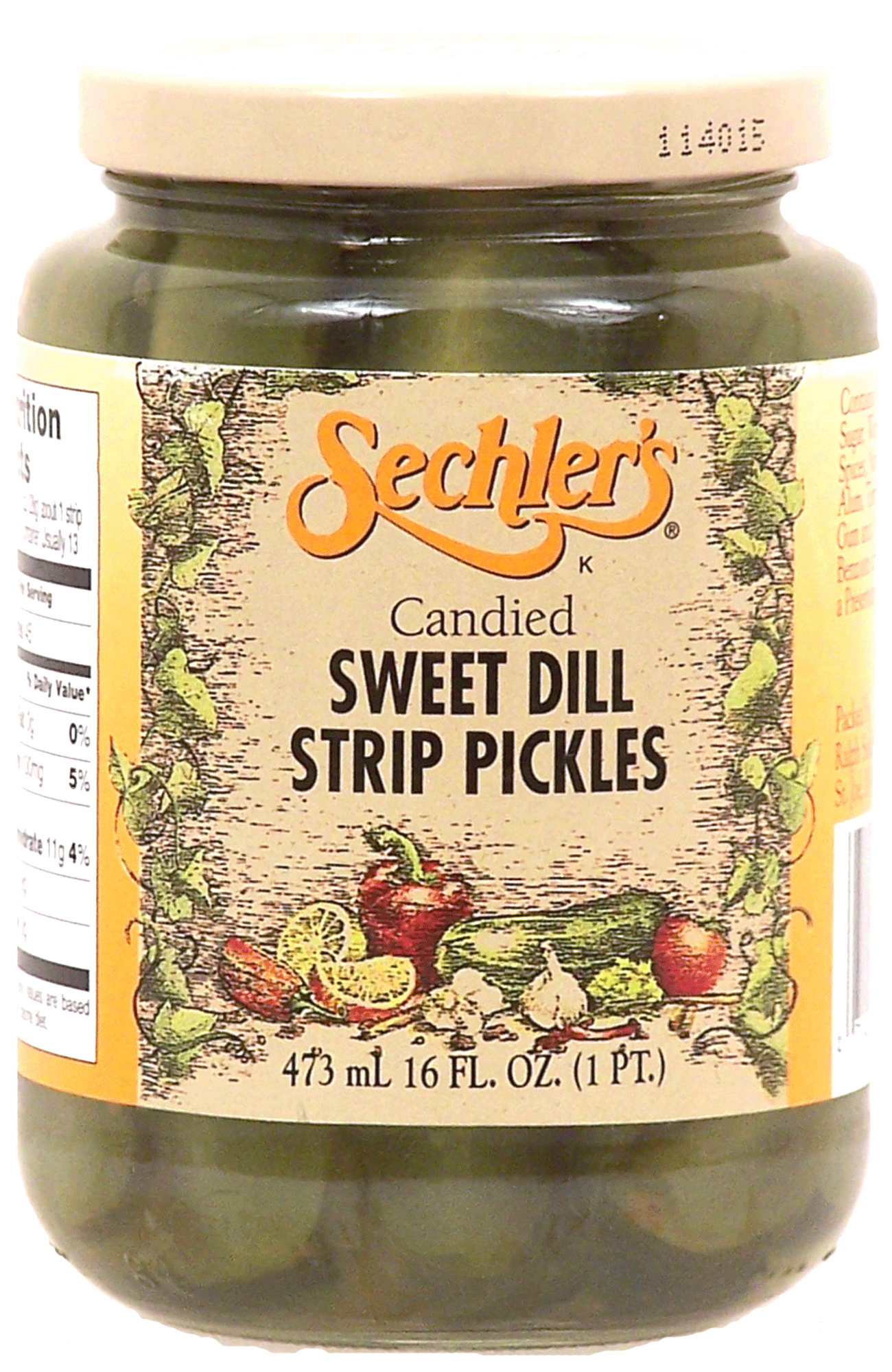 Sechler's  candied sweet dill strip pickles Full-Size Picture